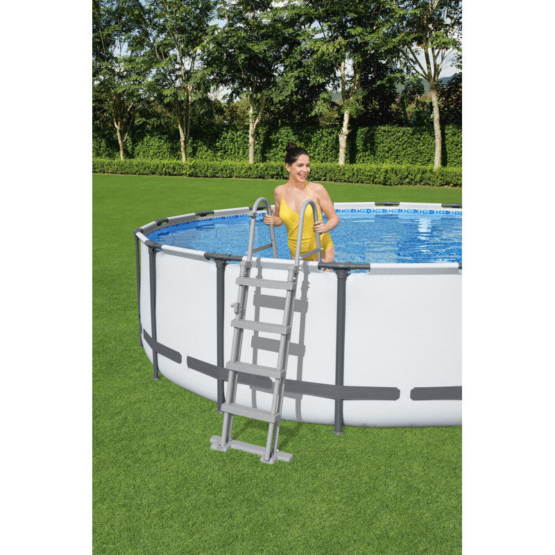 BESTWAY Echelle de sécurité 2 x 4 marches pour piscine hauteur 122 cm 58331